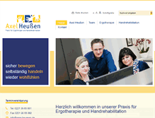 Tablet Screenshot of handtherapie-koeln.de